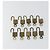 LOUIS VUITTON Set di 10 Lucchetti Lucchetto metallo Gold LV Auth 192561 D'oro - vista 8