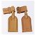 LOUIS VUITTON Porta etichette Powanie 10 Set Powanie Leather Beige LV Auth 192570 - vista 2