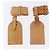 LOUIS VUITTON Porta etichette Powanie 10 Set Powanie Leather Beige LV Auth 192570 - vista 3