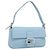 Borsa a tracolla FENDI Mamma Baguette Azzurro Argento Auth 196364M Blu chiaro