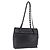 Borsa a tracolla Salvatore Ferragamo in pelle nera e argento Auth ka5635 Nero