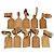 LOUIS VUITTON Etichetta per nome Powanie 10 Set Powanie Leather Beige LV Auth 192566