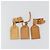 LOUIS VUITTON Etichetta per nome Powanie 10 Set Powanie Leather Beige LV Auth 192566 - vista 4