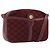 Céline Borsa CELINE Macadam Canvas Horse Carriage Suede Bordeaux Gold Auth 195091 D'oro Bordò