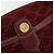 Céline Borsa CELINE Macadam Canvas Horse Carriage Suede Bordeaux Gold Auth 195091 D'oro Bordò - vista 14