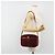 Céline Borsa CELINE Macadam Canvas Horse Carriage Suede Bordeaux Gold Auth 195091 D'oro Bordò - vista 24