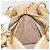 Borsa Christian Dior Lady Dior Canage Nylon Beige Gold Auth bs36737 D'oro - vista 18