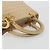Borsa Christian Dior Lady Dior Canage Nylon Beige Gold Auth bs36737 D'oro - vista 7