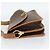 Céline Borsa a Tracolla CELINE Macadam PVC Pelle Marrone Tono Oro Auth 196130 - vista 4