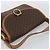 Céline Borsa a Tracolla CELINE Macadam PVC Pelle Marrone Tono Oro Auth 196130 - vista 6