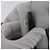 Borsa Tote PRADA in pelliccia Bianco Argento Auth 197109SAM - vista 19