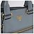 Saco Tote PRADA em couro 2way Azul Claro Ouro Auth 192481A Dourado - vista 17