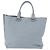 Saco Tote PRADA em couro 2way Azul Claro Ouro Auth 192481A Dourado - vista 3