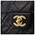 Borsa a tracolla CHANEL Chain Mini Matelasse in pelle d'agnello nera e oro CC Auth 195391SAV Nero D'oro - vista 15