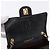 Borsa a tracolla CHANEL Chain Mini Matelasse in pelle d'agnello nera e oro CC Auth 195391SAV Nero D'oro - vista 17