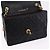 Borsa a tracolla CHANEL Chain Mini Matelasse in pelle d'agnello nera e oro CC Auth 195391SAV Nero D'oro - vista 18