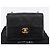 Borsa a tracolla CHANEL Chain Mini Matelasse in pelle d'agnello nera e oro CC Auth 195391SAV Nero D'oro - vista 29