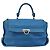 Borsa Salvatore Ferragamo Gancini in pelle 2way Blu Argento Auth 195004 - vista 2