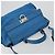 Borsa Salvatore Ferragamo Gancini in pelle 2way Blu Argento Auth 195004 - vista 6