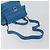 Borsa Salvatore Ferragamo Gancini in pelle 2way Blu Argento Auth 195004 - vista 9