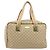 Borsa Boston GUCCI GG Canvas Sherry Line Beige Gold 153240 Auth 194924A D'oro - vista 2