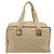 Borsa Boston GUCCI GG Canvas Sherry Line Beige Gold 153240 Auth 194924A D'oro - vista 3