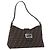 Borsa a tracolla FENDI Zucca Canvas Mamma Baguette Marrone Nero Auth 196776V