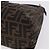 Borsa a tracolla FENDI Zucca Canvas Mamma Baguette Marrone Nero Auth 196776V - vista 11