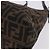 Borsa a tracolla FENDI Zucca Canvas Mamma Baguette Marrone Nero Auth 196776V - vista 13