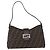 Borsa a tracolla FENDI Zucca Canvas Mamma Baguette Marrone Nero Auth 196776V - vista 2