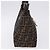 Borsa a tracolla FENDI Zucca Canvas Mamma Baguette Marrone Nero Auth 196776V - vista 5