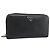 PRADA Langbeutel aus Leder Schwarz Gold Auth bs36759 Golden
