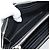 Cartera larga SAINT LAURENT de cuero negro plata Auth bs36739 - vista 16