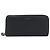 Cartera larga SAINT LAURENT de cuero negro plata Auth bs36739 - vista 2