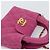 CHANEL Matelasse Chain Shoulder Pouch Canvas 2way Pink Gold CC Auth 195334V Rosa D'oro - vista 6