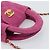CHANEL Matelasse Chain Shoulder Pouch Canvas 2way Pink Gold CC Auth 195334V Rosa D'oro - vista 7