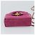 CHANEL Matelasse Chain Shoulder Pouch Canvas 2way Pink Gold CC Auth 195334V Rosa D'oro - vista 9