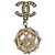 CHANEL COCO Mark Pierce metal tono dorado CC Auth 195948M - vista 11