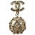 CHANEL COCO Mark Pierce metal tono dorado CC Auth 195948M - vista 12
