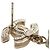 CHANEL COCO Mark Pierce metal tono dorado CC Auth 195948M - vista 14