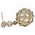 CHANEL COCO Mark Pierce metal tono dorado CC Auth 195948M - vista 6