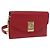 Céline Portafoglio a catena CELINE in pelle rossa e oro Auth 196822M Rosso D'oro