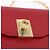 Céline Portafoglio a catena CELINE in pelle rossa e oro Auth 196822M Rosso D'oro - vista 14