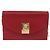 Céline Portafoglio a catena CELINE in pelle rossa e oro Auth 196822M Rosso D'oro - vista 2
