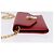 Céline Portafoglio a catena CELINE in pelle rossa e oro Auth 196822M Rosso D'oro - vista 5