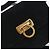 Borsa a tracolla Salvatore Ferragamo Gancini in camoscio nero e oro Auth 194354A D'oro - vista 14
