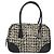 Borsa Boston PRADA Tweed Nero Argento Auth 195598V - vista 2