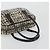 Borsa Boston PRADA Tweed Nero Argento Auth 195598V - vista 7