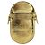 FENDI Olock Phone Holder Shoulder Pouch Leather Gold Auth 196474A D'oro - vista 3