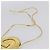 FENDI Olock Phone Holder Shoulder Pouch Leather Gold Auth 196474A D'oro - vista 8